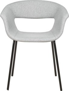 Beliani Zestaw 2 krzeseł do jadalni szary ELMA 3