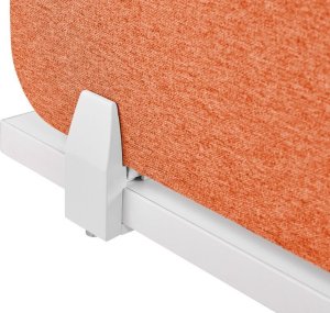 Beliani Przegroda na biurko 72 x 40 cm czerwona WALLY 8