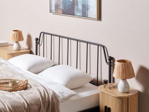 Lampka biurkowa Beliani Zestaw 2 lampek nocnych ceramicznych biały ARWADITO 3