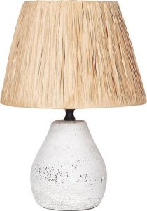 Lampka biurkowa Beliani Zestaw 2 lampek nocnych ceramicznych biały ARWADITO 4