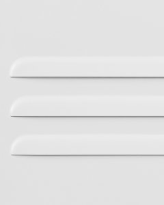 Beliani Szafka dwudrzwiowa metalowa biała URIA 12