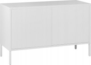 Beliani Szafka dwudrzwiowa metalowa biała URIA 7