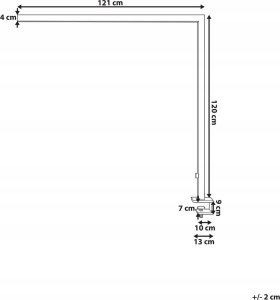 Lampka biurkowa Beliani czarna  (371166 Bel) 15
