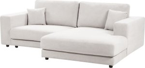 Beliani Narożnik 3-osobowy lewostronny biały LOFOTEN 3