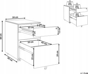 Beliani Szafka biurowa metalowa zielona CAMI 6