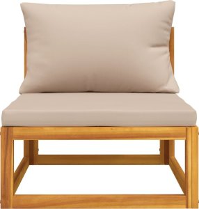 vidaXL 3-cz. zestaw wypoczynkowy do ogrodu, poduszki, drewno akacjowe 4