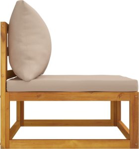 vidaXL 3-cz. zestaw wypoczynkowy do ogrodu, poduszki, drewno akacjowe 5