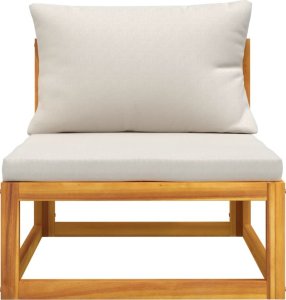 vidaXL 3-cz. zestaw wypoczynkowy do ogrodu, poduszki, drewno akacjowe 4