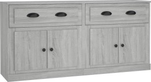 vidaXL Szafki, 2 szt., szary dąb sonoma, materiał drewnopochodny 2