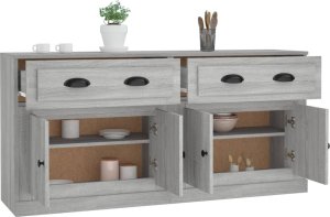 vidaXL Szafki, 2 szt., szary dąb sonoma, materiał drewnopochodny 5