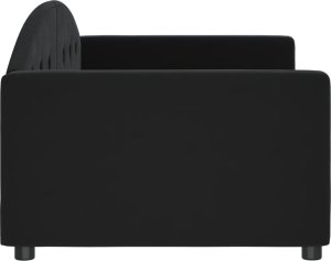 vidaXL Sofa z funkcją spania, czarna, 90x200 cm, obita aksamitem 4