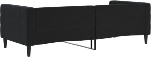 vidaXL Sofa z funkcją spania, czarna, 90x200 cm, obita aksamitem 5