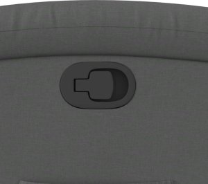 vidaXL Fotel rozkładany, ciemnoszary, tapicerowany tkaniną 8