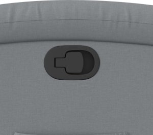 vidaXL Fotel rozkładany, jasnoszary, tapicerowany tkaniną 8