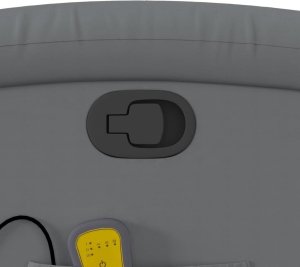 vidaXL Rozkładany fotel masujący, szary, obity sztuczną skórą 10