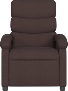 vidaXL Rozkładany fotel masujący, ciemnobrązowy, obity tkaniną 4