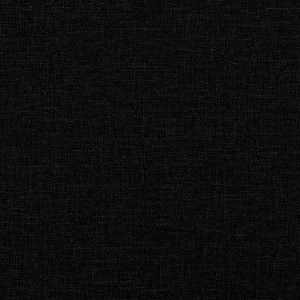 vidaXL Sofa 2-osobowa, czarna, 120 cm, tapicerowana tkaniną 7