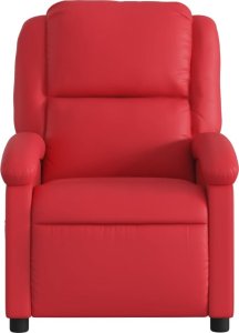 vidaXL Fotel rozkładany, czerwone wino, sztuczna skóra 3