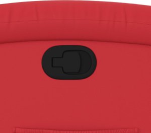 vidaXL Fotel rozkładany, czerwone wino, sztuczna skóra 9