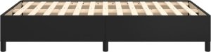 vidaXL vidaXL Rama łóżka, czarna, 120x190 cm, sztuczna skóra 6