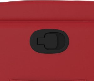 vidaXL Fotel rozkładany, czerwone wino, sztuczna skóra 9