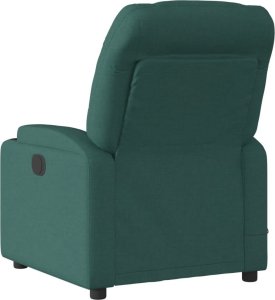 vidaXL Rozkładany fotel masujący, ciemnozielony, obity tkaniną 6