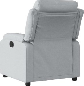 vidaXL Fotel rozkładany, jasnoszary, tapicerowany tkaniną 3