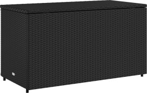 Szafa ogrodowa vidaXL Szafka ogrodowa, czarna, 110x55x60,5 cm, polirattan 9
