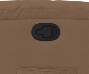 vidaXL Fotel rozkładany, brązowy, obity tkaniną 9