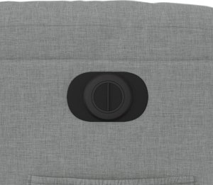 vidaXL Elektryczny fotel rozkładany, jasnoszary, obity tkaniną 11