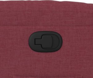 vidaXL Fotel rozkładany, winna czerwień, obity tkaniną 9