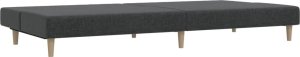 vidaXL 2-osobowa kanapa rozkładana, ciemnoszara, tapicerowana tkaniną 6