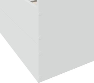 vidaXL vidaXL Rama łóżka z szufladami, biała, 160x200 cm 9