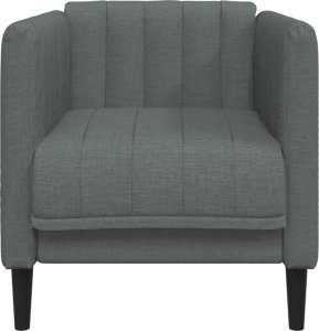 vidaXL Fotel, ciemnoszary, tapicerowany tkaniną 4