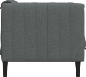 vidaXL Fotel, ciemnoszary, tapicerowany tkaniną 5