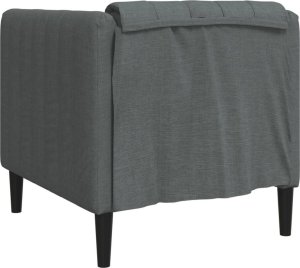 vidaXL Fotel, ciemnoszary, tapicerowany tkaniną 6