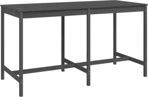 vidaXL 9-cz. zestaw mebli barowych do ogrodu, szary, drewno sosnowe 6