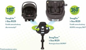 Fotelik samochodowy Graco GRACO FOTELIK SNUGLITE R129 MIDNIGHT 10