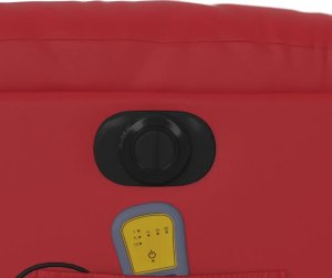 vidaXL Rozkładany fotel masujący, elektryczny, czerwony, ekoskóra 11