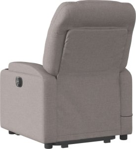 vidaXL Podnoszony fotel masujący, elektryczny, rozkładany, kolor taupe 4