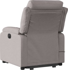 vidaXL Podnoszony fotel masujący, elektryczny, rozkładany, kolor taupe 4