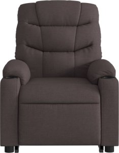 vidaXL Podnoszony fotel masujący, elektryczny, rozkładany, ciemny brąz 8