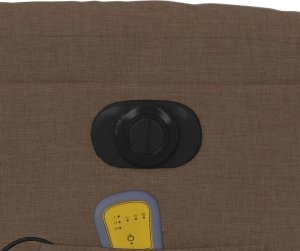 vidaXL Podnoszony fotel masujący, elektryczny, rozkładany, brązowy 12