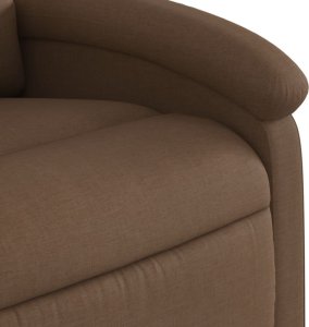 vidaXL Podnoszony fotel masujący, elektryczny, rozkładany, brązowy 11