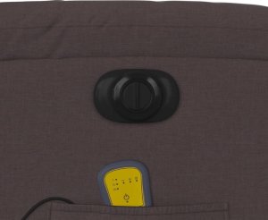 vidaXL Podnoszony fotel masujący, elektryczny, rozkładany, ciemny brąz 12