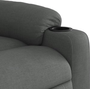 vidaXL Podnoszony fotel masujący, elektryczny, rozkładany, ciemnoszary 11