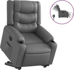 vidaXL Rozkładany fotel pionizujący elektryczny szary 2