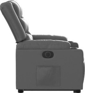 vidaXL Rozkładany fotel pionizujący elektryczny szary 9