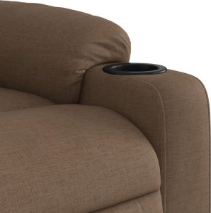 vidaXL Podnoszony fotel masujący, elektryczny, rozkładany, brązowy 11