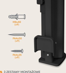 Lionelo Saugos varteliai Lionelo Thea, 140 cm, Black Onyx 5